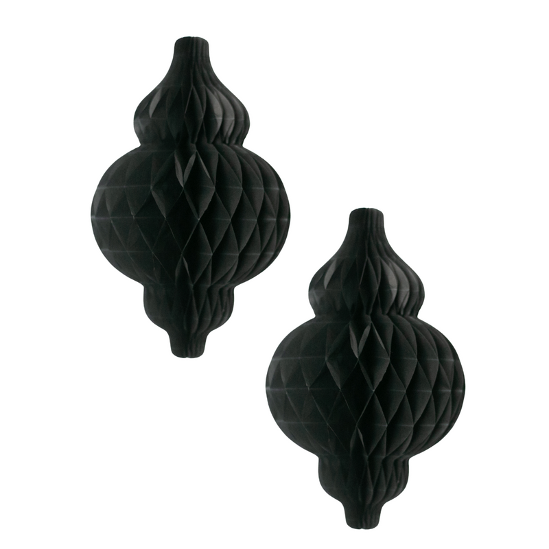 Lantern Honeycombs (2pk) - Black