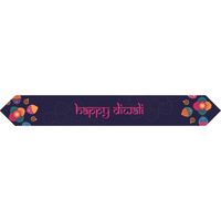 Diwali Table Runner - Purple & Pink