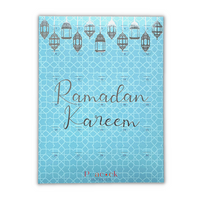 Ramadan Chocolate Countdown Calendar - Blue & Silver