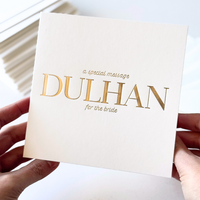 Luxury Special Message Card - Dulhan (Bride)