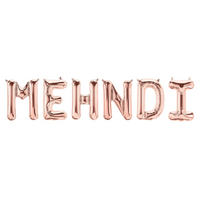Mehndi Foil Balloons - Rose Gold
