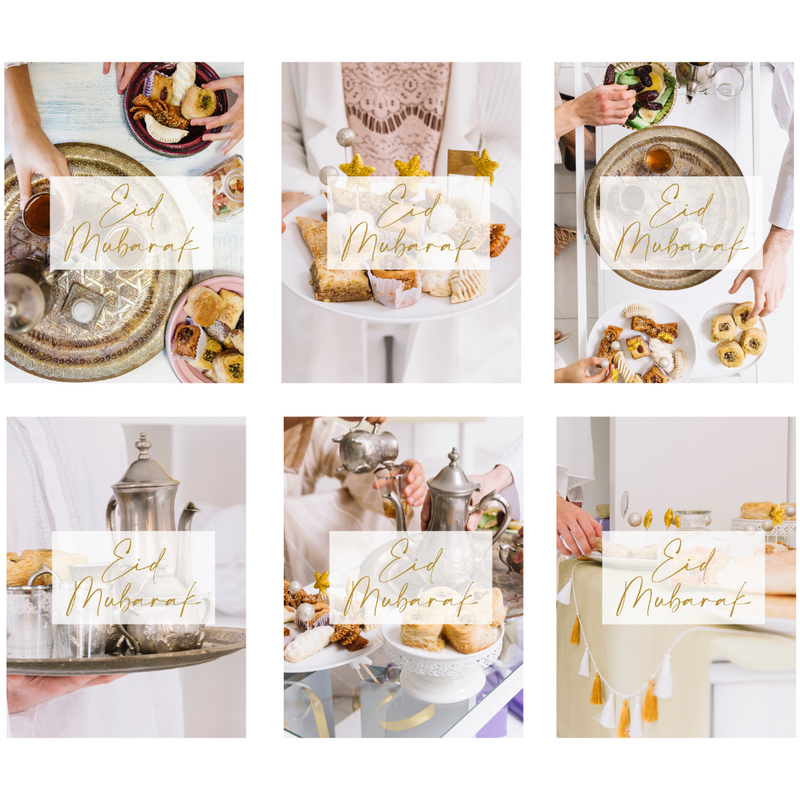 Eid Mubarak Greeting Cards (6pk) - Party