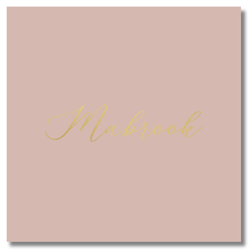 Luxury Foiled Greeting Card - Mabrook