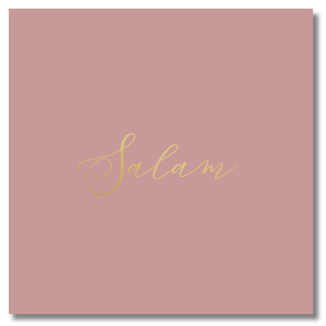 Luxury Foiled Greeting Card - Salam