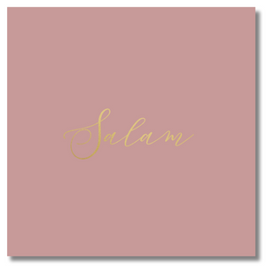 Luxury Foiled Greeting Card - Salam