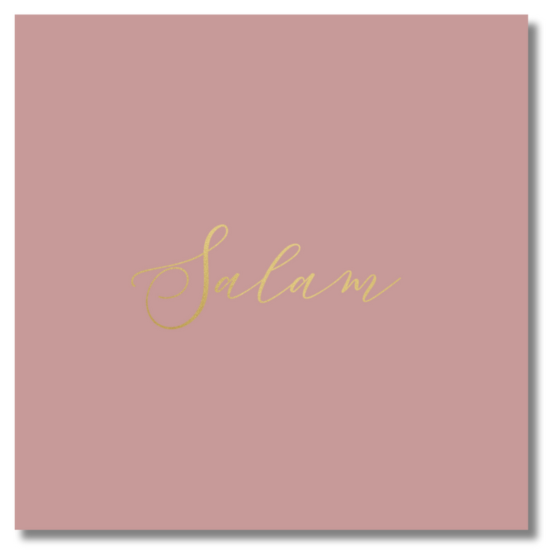 Luxury Foiled Greeting Card - Salam