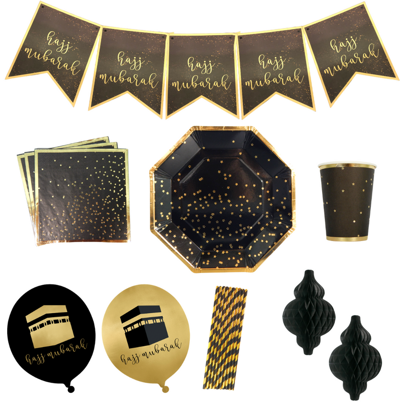 Party In A Box - Hajj - Black & Gold