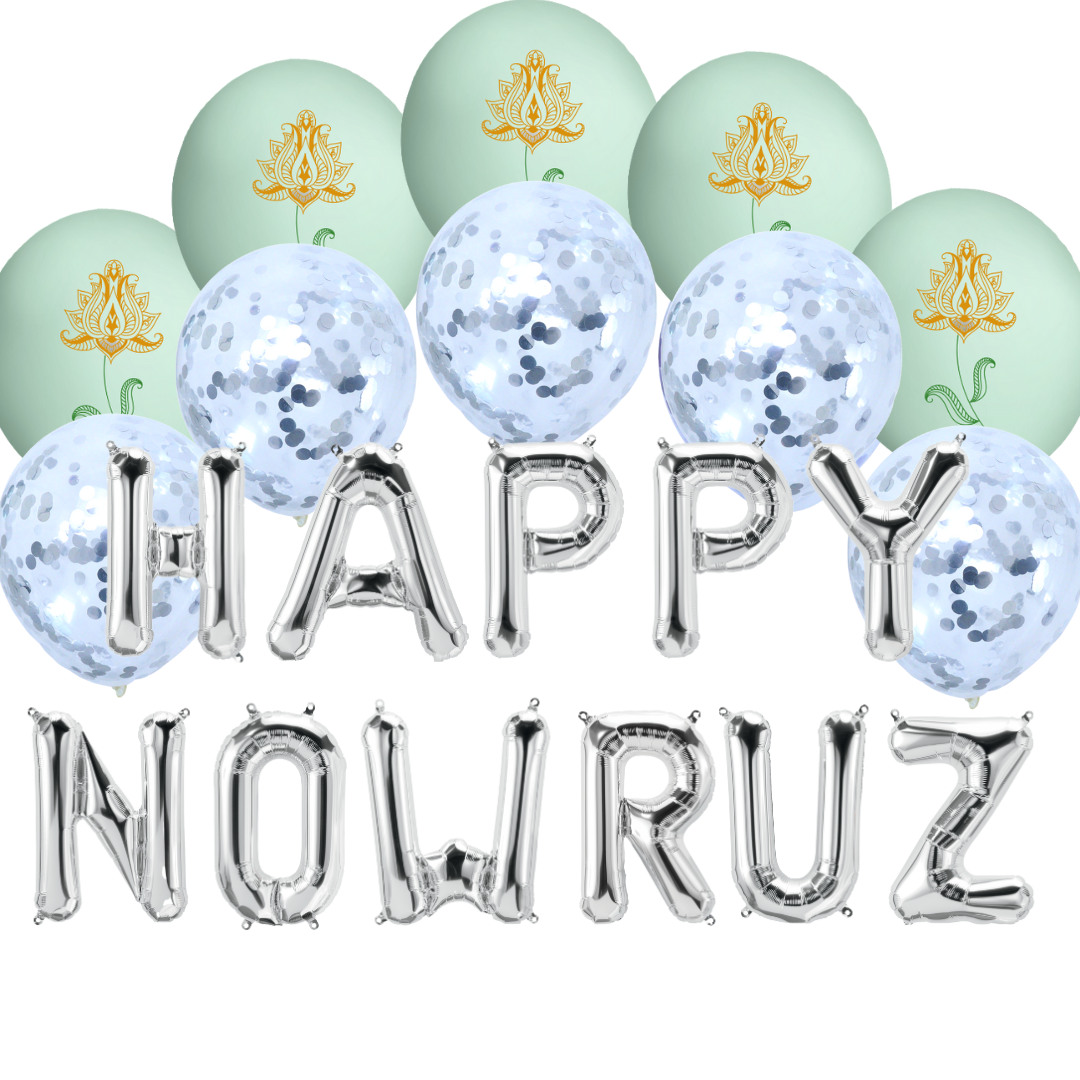 Balloon Bundle - Happy Nowruz - Silver
