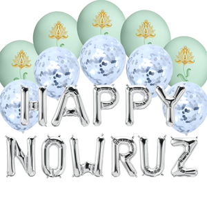 Balloon Bundle - Happy Nowruz - Silver
