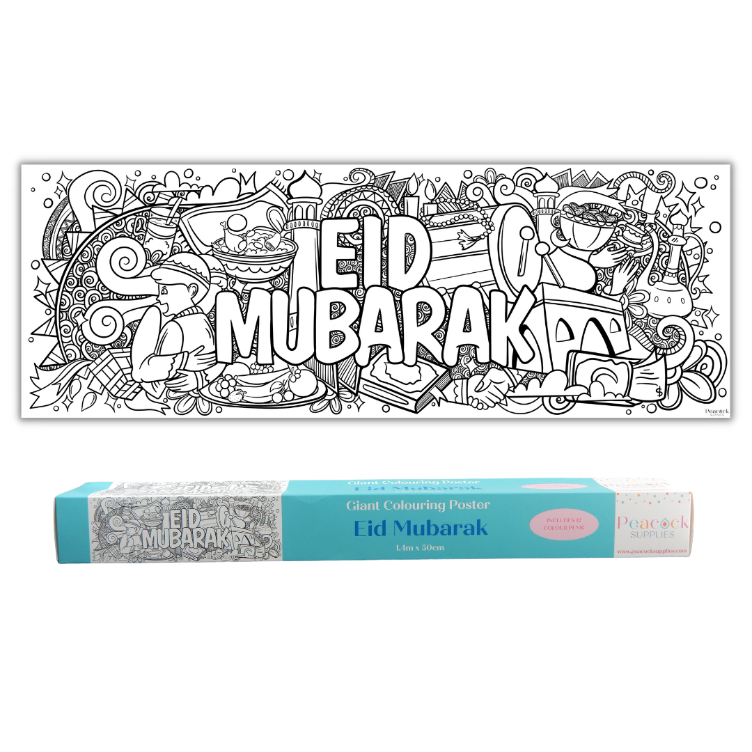 Eid Mubarak Giant Colouring Poster Banner - 1.4m