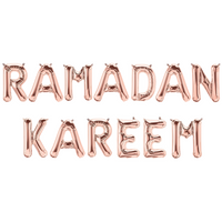 Ramadan Kareem Foil Balloons - Rose Gold