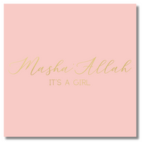 Luxury Foiled Greeting Card - Baby Girl