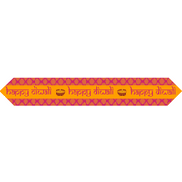 Diwali Table Runner - Pink & Orange