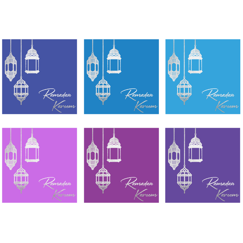 Ramadan Greeting Card (6pk) - Evening Silver Foil