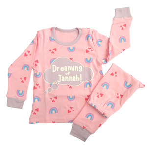 Dreaming of Jannah Kids Pyjamas - Purple & Pink (2-3yrs)