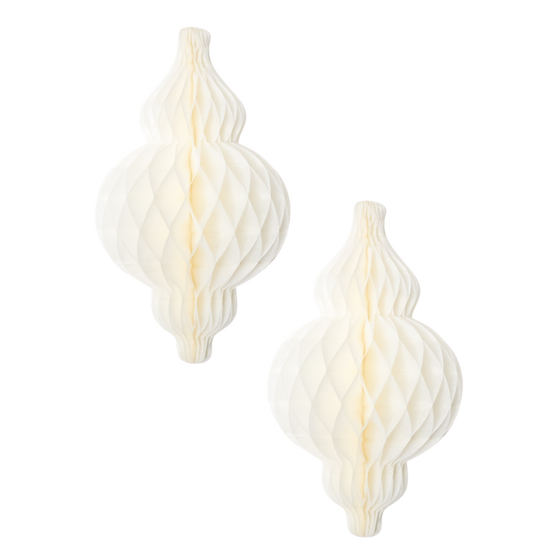 Lantern Honeycombs (2pk) - Cream
