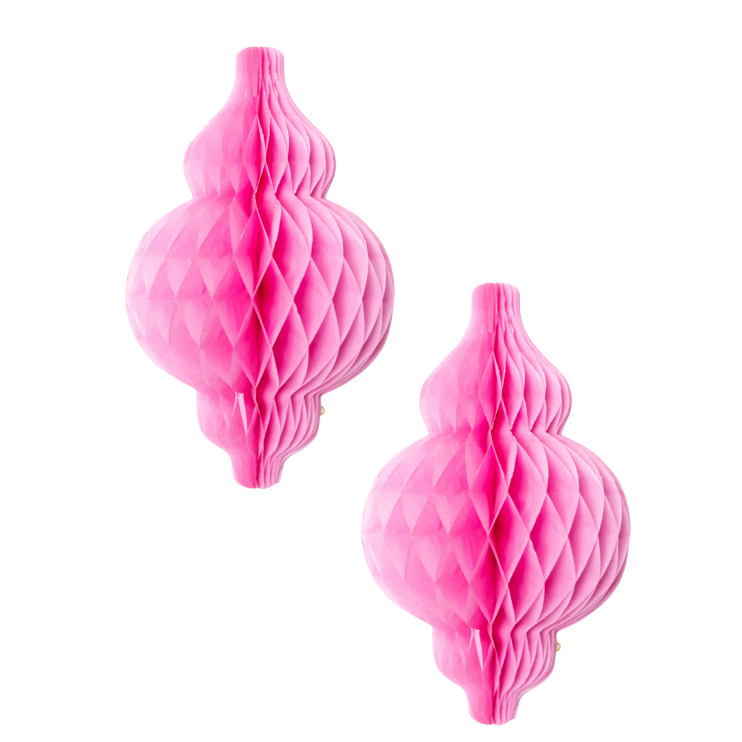 Lantern Honeycombs (2pk) - Light Pink
