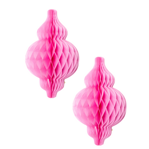 Lantern Honeycombs (2pk) - Light Pink