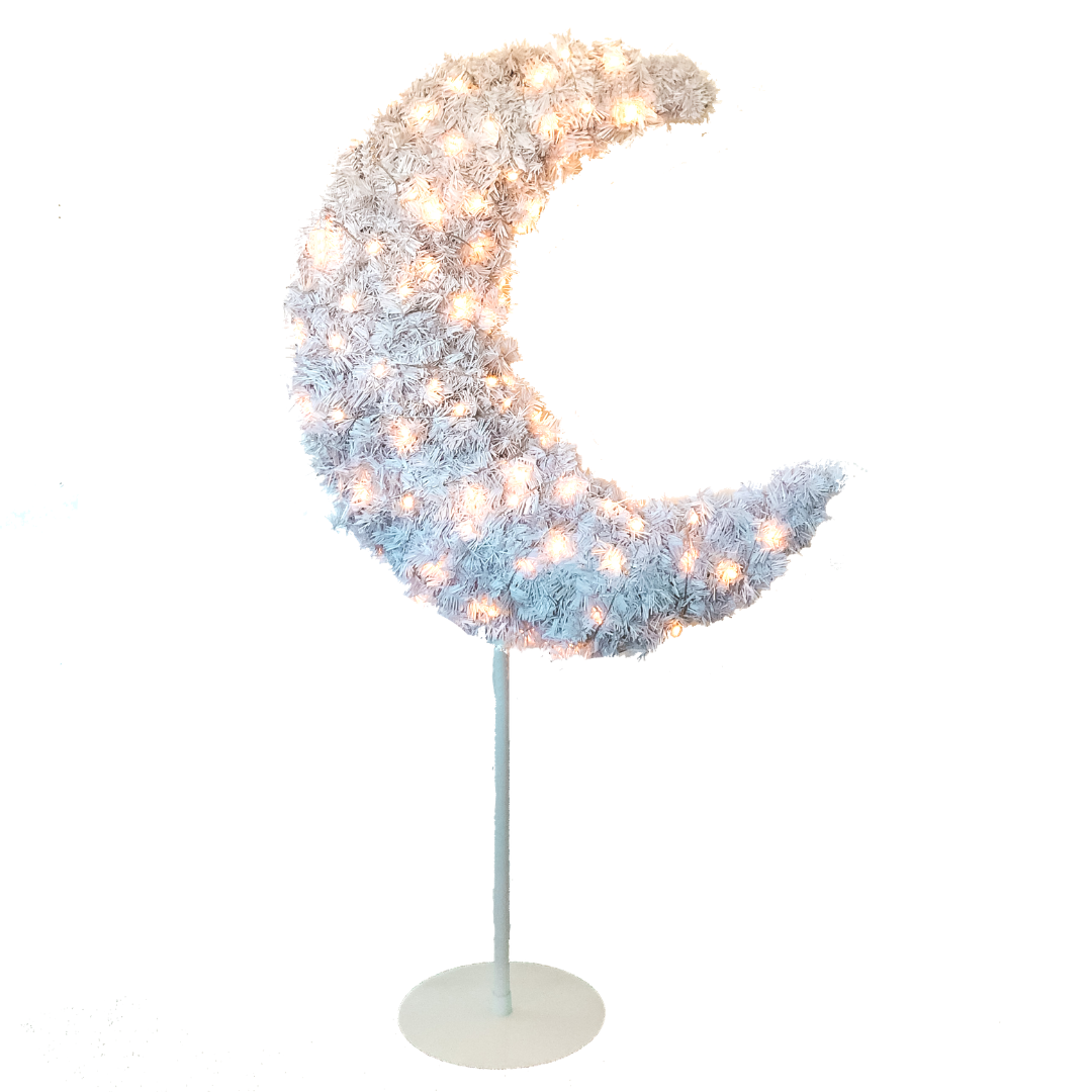 5ft Eid Moon Tree & LED lights - White