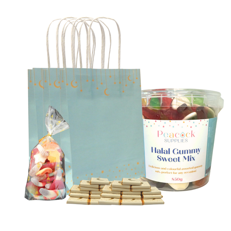 Moon & Stars Treat Bag Bundle (10pk) - Blue