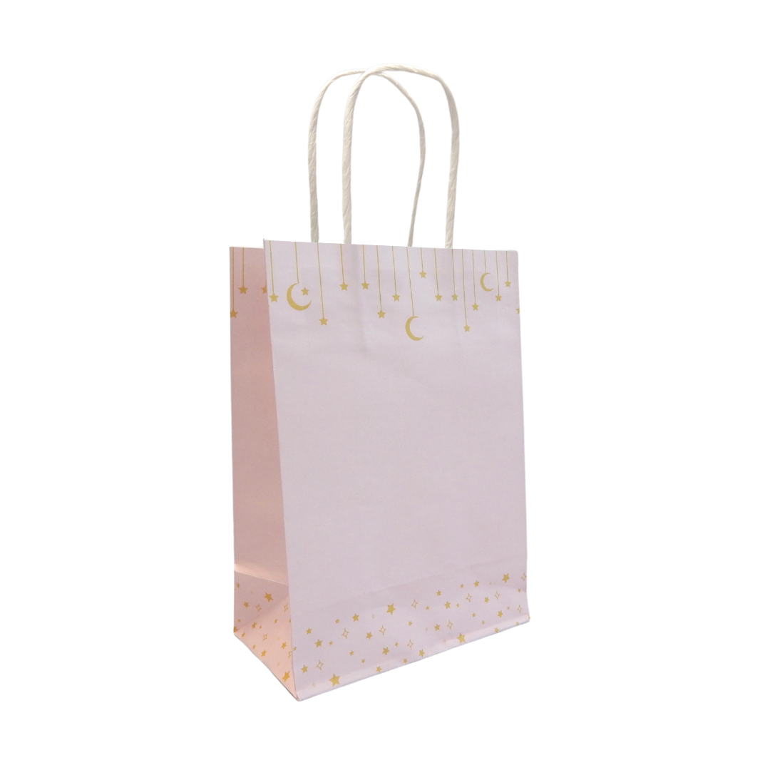 Moon & Stars Treat Bags (10pk) - Pink