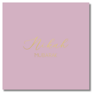 Luxury Foiled Greeting Card - Nikah