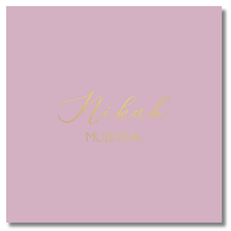 Luxury Foiled Greeting Card - Nikah