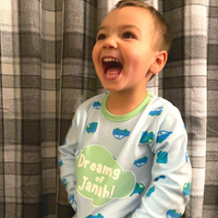 Dreaming of Jannah Kids Pyjamas - Blue & Green (6-7yrs)