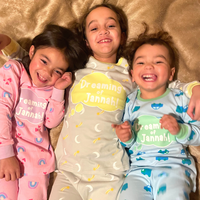 Dreaming of Jannah Kids Pyjamas - Grey & Yellow (4-5yrs)