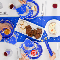 Eid Mubarak Napkins (20pk) - Blue & Silver