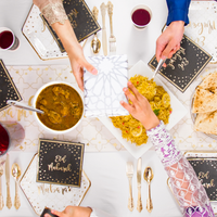 Eid Table Runner - Cream & Gold