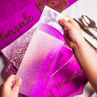 Eid Mubarak Money Envelopes (10pk) - Purple & Gold