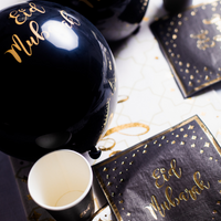 Eid Party Balloons (10pk) - Black & Gold