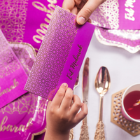 Eid Mubarak Money Envelopes (10pk) - Purple & Gold